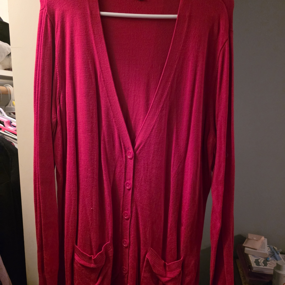 Dalia Vibrant Red Women's Cardigan